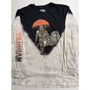 Star Wars Universe Mandalarion With Baby Yoda Long Sleeved Size Medium Cotton